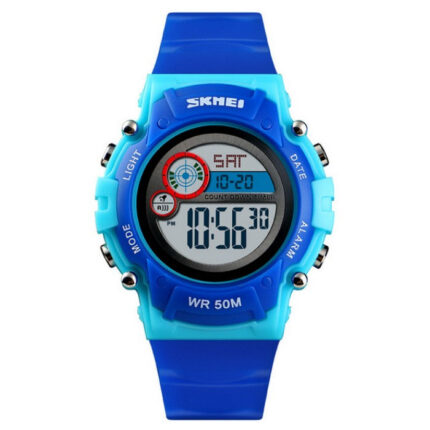 Blue Boy's Watch With Digital Display